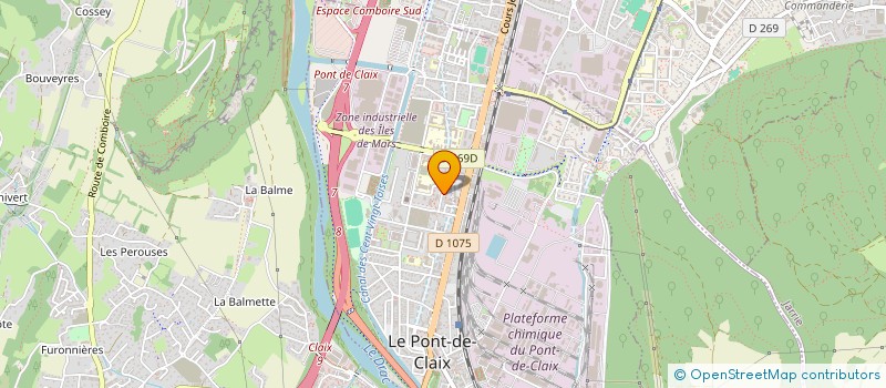 localisation de l'entreprise D.M ISOLATION à LE PONT-DE-CLAIX