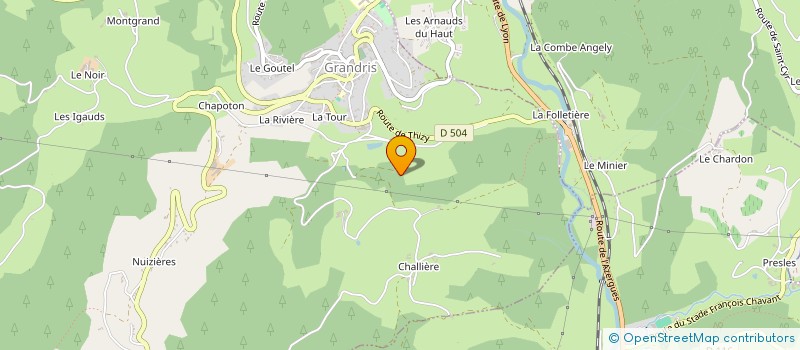 localisation de l'entreprise D.M.J. à GRANDRIS