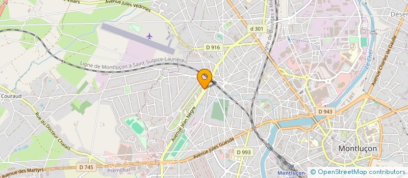 localisation de l'entreprise D & M LOC à MONTLUCON