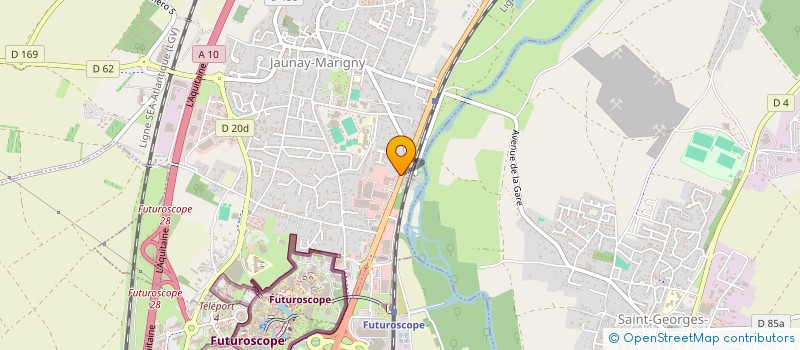 localisation de l'entreprise D M M  JAUNAY-MARIGNY