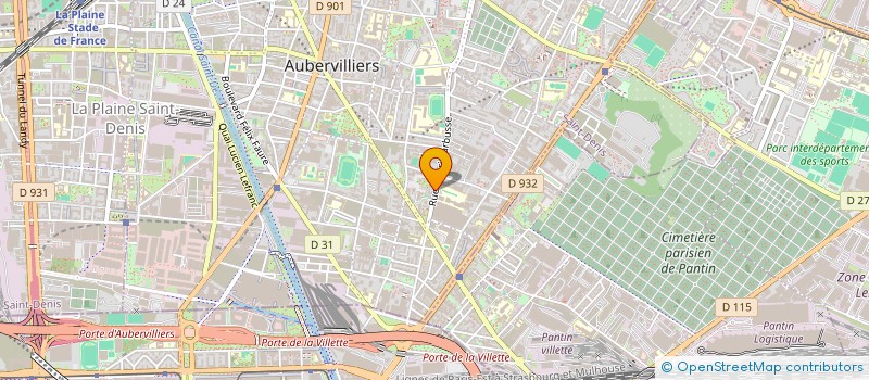 localisation de l'entreprise D.M.M.G à AUBERVILLIERS