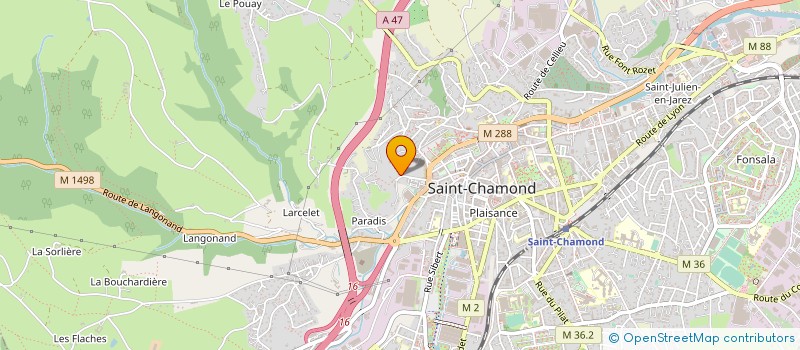 localisation de l'entreprise D.M.N. à SAINT-CHAMOND