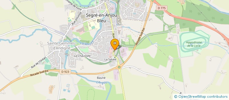 localisation de l'entreprise D.M.O à CHATEAU-GONTIER-SUR-MAYENNE