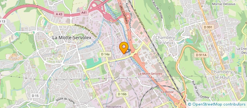 localisation de l'entreprise D.M.O.  CHAMBERY