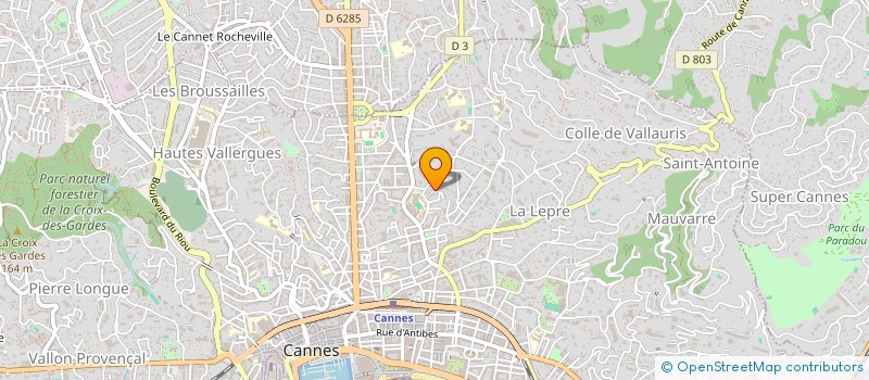 localisation de l'entreprise D.M.O à CANNES