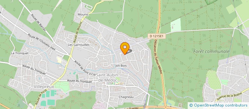 localisation de l'entreprise D.M.P.  SAINT-AUBIN-DE-MEDOC