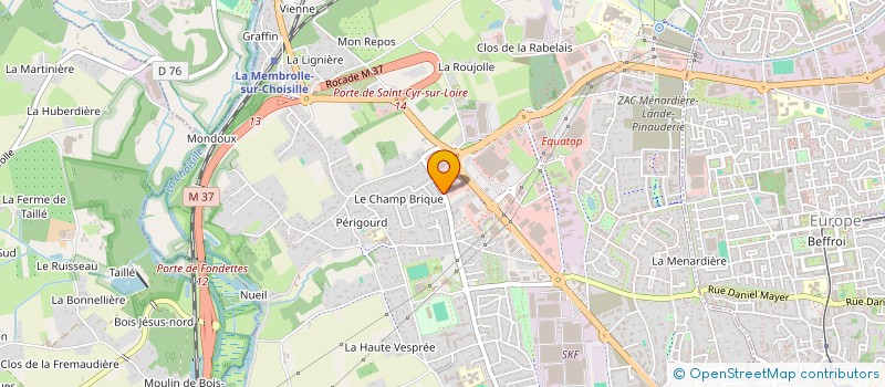 localisation de l'entreprise D.M.P.  SAINT-CYR-SUR-LOIRE