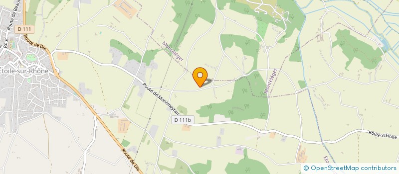 localisation de l'entreprise D.M.P.  ETOILE-SUR-RHONE