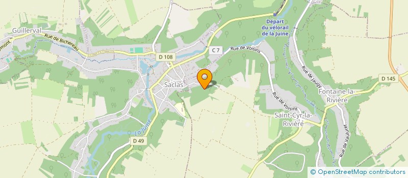 localisation de l'entreprise D M P  GUILLERVAL