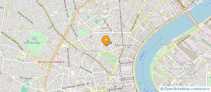 localisation de l'entreprise D.M.P.G.  BORDEAUX