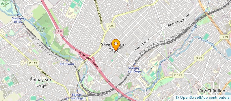 localisation de l'entreprise D.M.P. NEGOCE à SAVIGNY-SUR-ORGE