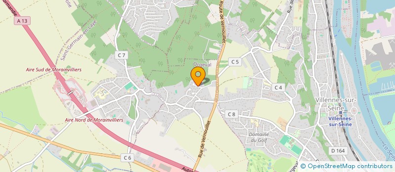 localisation de l'entreprise D.M. PARTICIPATIONS  ORGEVAL