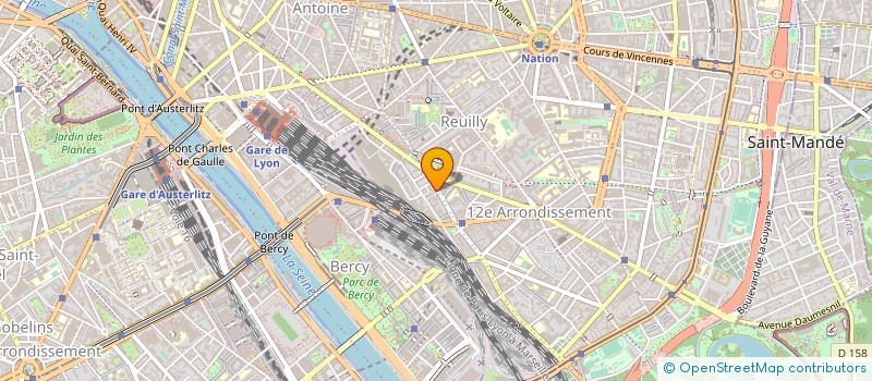 localisation de l'entreprise D.M. PARTICIPATIONS  PARIS