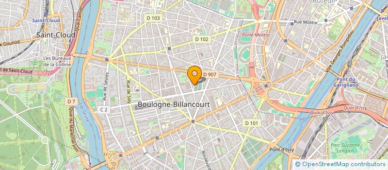 localisation de l'entreprise D&M PARTNERS  BOULOGNE-BILLANCOURT