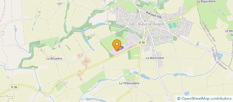 localisation de l'entreprise D & M PEINTURE  NIEUL-LE-DOLENT