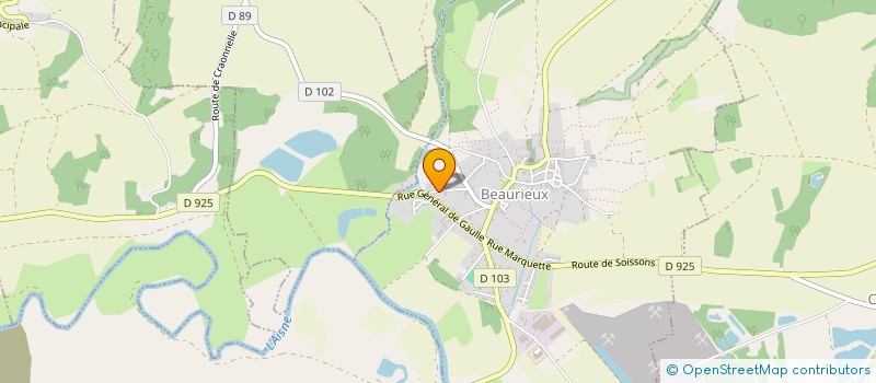 localisation de l'entreprise D.M.R. à SOISSONS