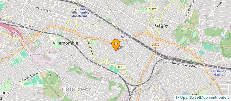 localisation de l'entreprise D.M.R. B.T.P. à VILLEMOMBLE