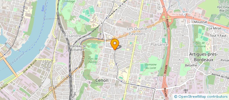 localisation de l'entreprise D.M.R. BATIMENT  CENON