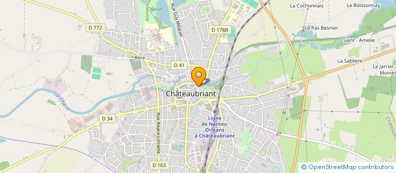 localisation de l'entreprise D.M.R.N.  CHATEAUBRIANT