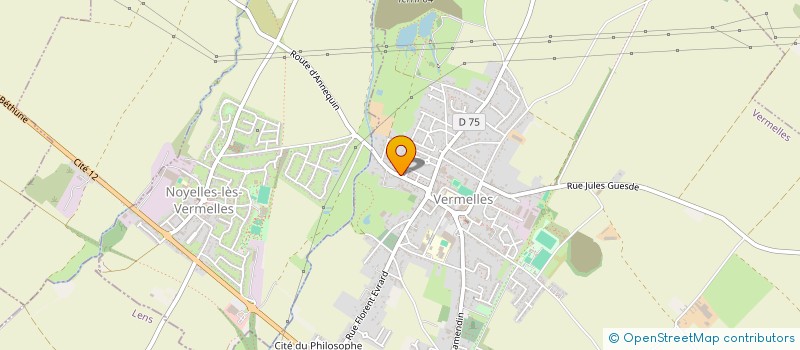 localisation de l'entreprise D M RENOVATION  VERMELLES