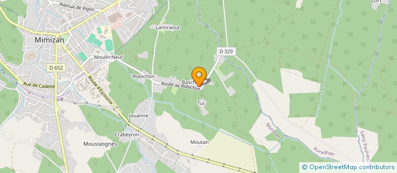 localisation de l'entreprise D.M.S.  MIMIZAN