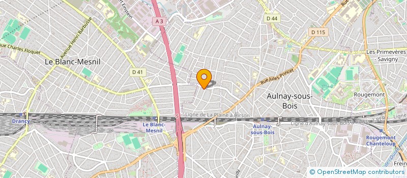 localisation de l'entreprise D.M.S. à AULNAY-SOUS-BOIS