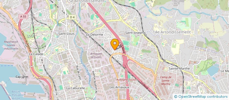localisation de l'entreprise D.M.S.A. SOLUTIONS à MARSEILLE
