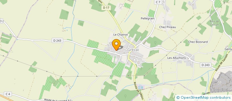 localisation de l'entreprise D.M.S ELEC 17  GREZAC