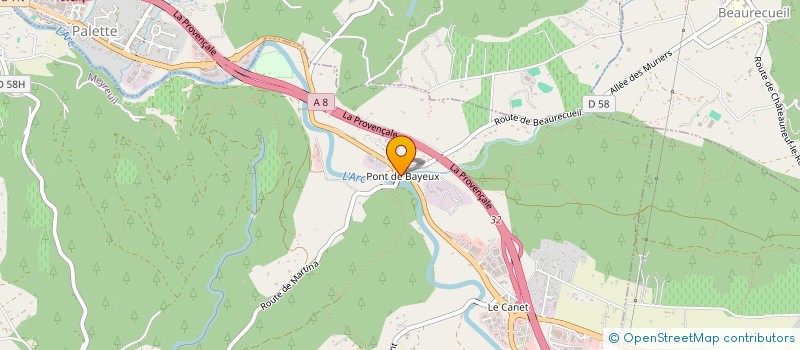 localisation de l'entreprise D M SERVICES à MEYREUIL