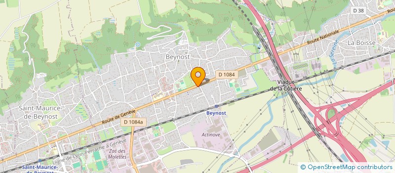 localisation de l'entreprise D.M. SERVICES à BEYNOST