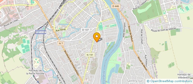 localisation de l'entreprise D M SERVICES à CORBEIL-ESSONNES