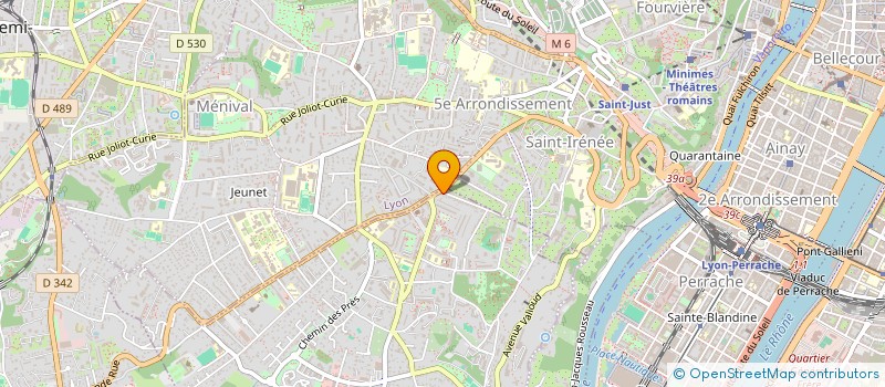 localisation de l'entreprise D M STORES  SAINTE-FOY-LES-LYON