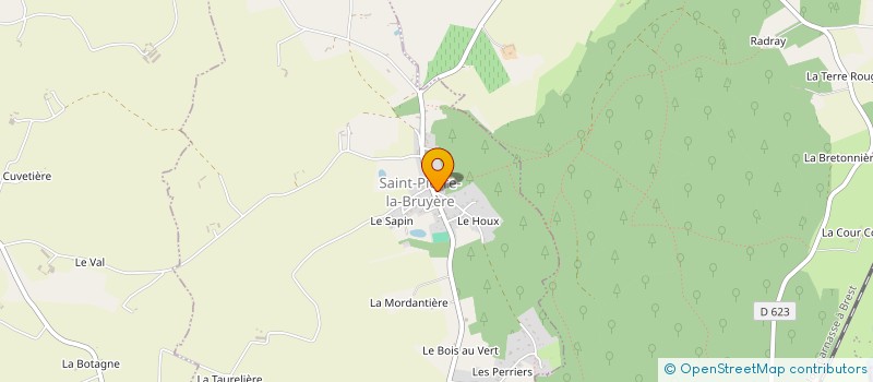 localisation de l'entreprise D.M.T à SAINT-PIERRE-LA-BRUYERE