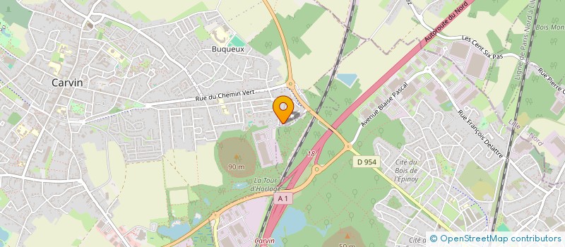 localisation de l'entreprise D.M.T INDUSTRIE  CARVIN