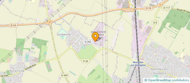 localisation de l'entreprise D.M.TRAITEUR  GUIBEVILLE