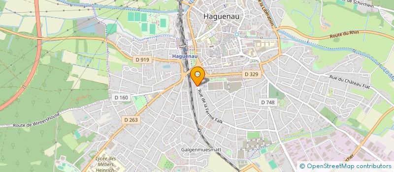 localisation de l'entreprise D.M.Z.  HAGUENAU