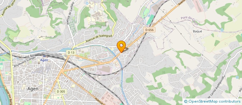 localisation de l'entreprise D.MAI-TRANS  AGEN