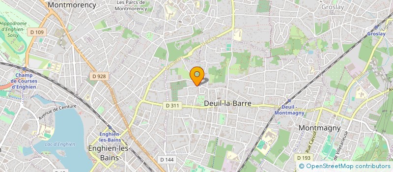 localisation de l'entreprise D. MAITRALLIN à DEUIL-LA-BARRE