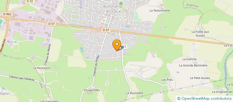 localisation de l'entreprise D-MAJE  BONCHAMP-LES-LAVAL