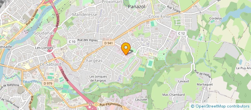 localisation de l'entreprise D.MATT à PANAZOL