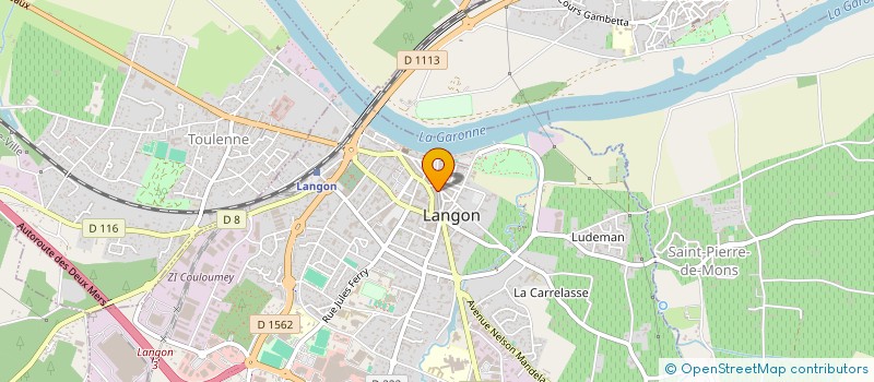 localisation de l'entreprise D.MAVY à LANGON