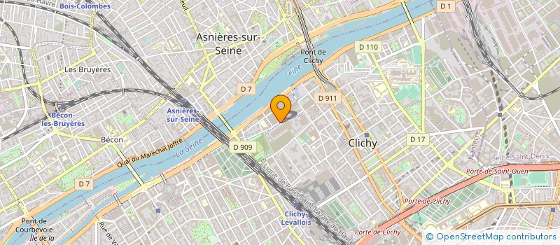 localisation de l'entreprise D-MAX SUD OUEST à CLICHY