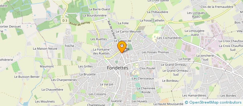 localisation de l'entreprise D.MELINA à FONDETTES