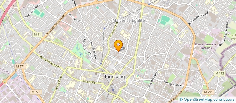 localisation de l'entreprise D.MULTIPLE  TOURCOING