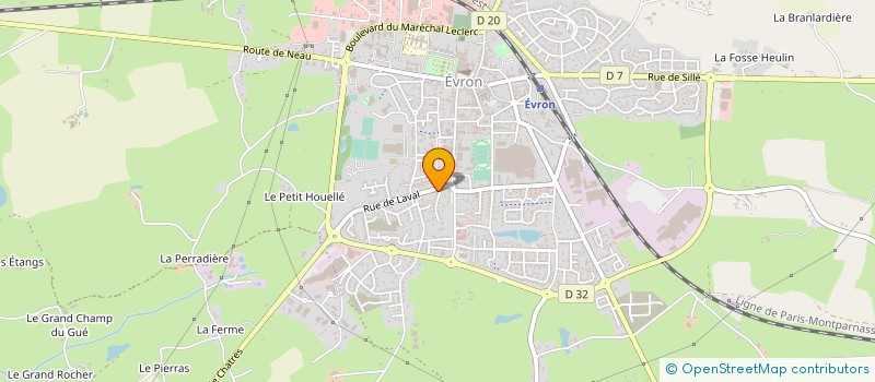 localisation de l'entreprise D.N.  EVRON