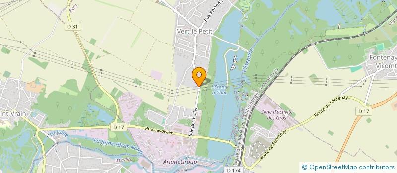 localisation de l'entreprise D.N.A à VERT-LE-PETIT