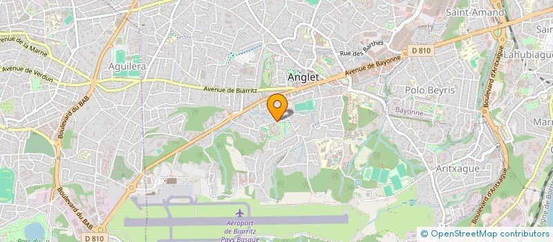 localisation de l'entreprise D N A MENUISERIE à ANGLET