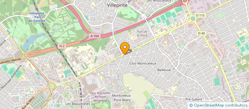 localisation de l'entreprise D.N.B à VILLEPINTE