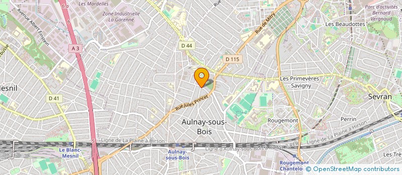 localisation de l'entreprise D N B  AULNAY-SOUS-BOIS