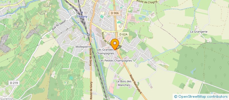 localisation de l'entreprise D.N.C. à CHAGNY